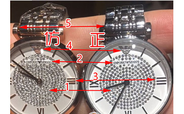 如何分辨阿瑪尼滿天星手表的真偽？