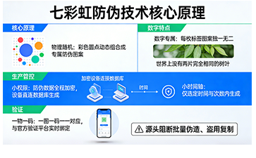 尚源防偽七彩虹技術：視覺化高安全防偽