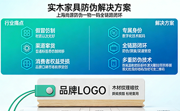 尚源防偽實木家具一物一碼防偽標簽 筑牢品牌正品防線